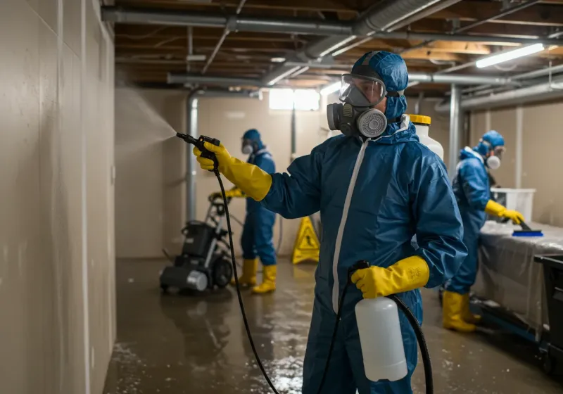 Basement Sanitization and Antimicrobial Treatment process in Hardwick, VT