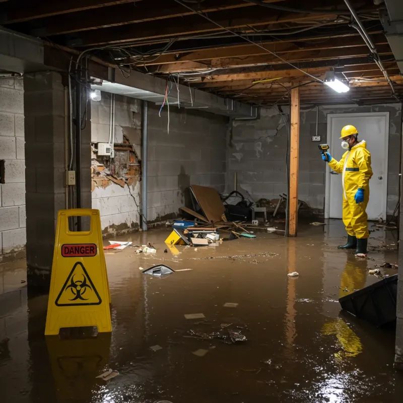 Flooded Basement Electrical Hazard in Hardwick, VT Property